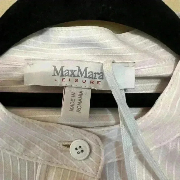 NWT Max Mara light pink edmea button down blouse size medium - Picture 7 of 7